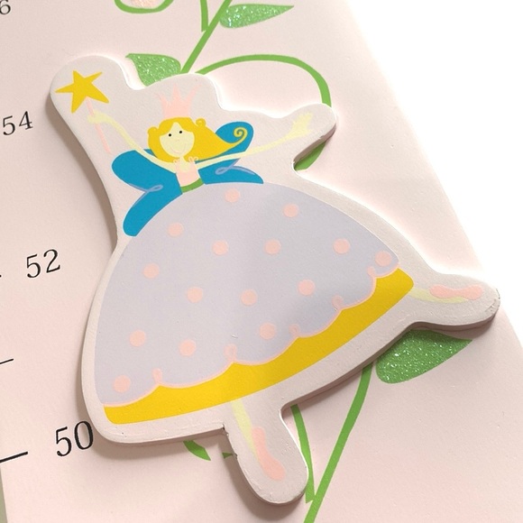 Kids Wooden Growth Chart Photo Frame Princess Theme - Picture 7 of 8